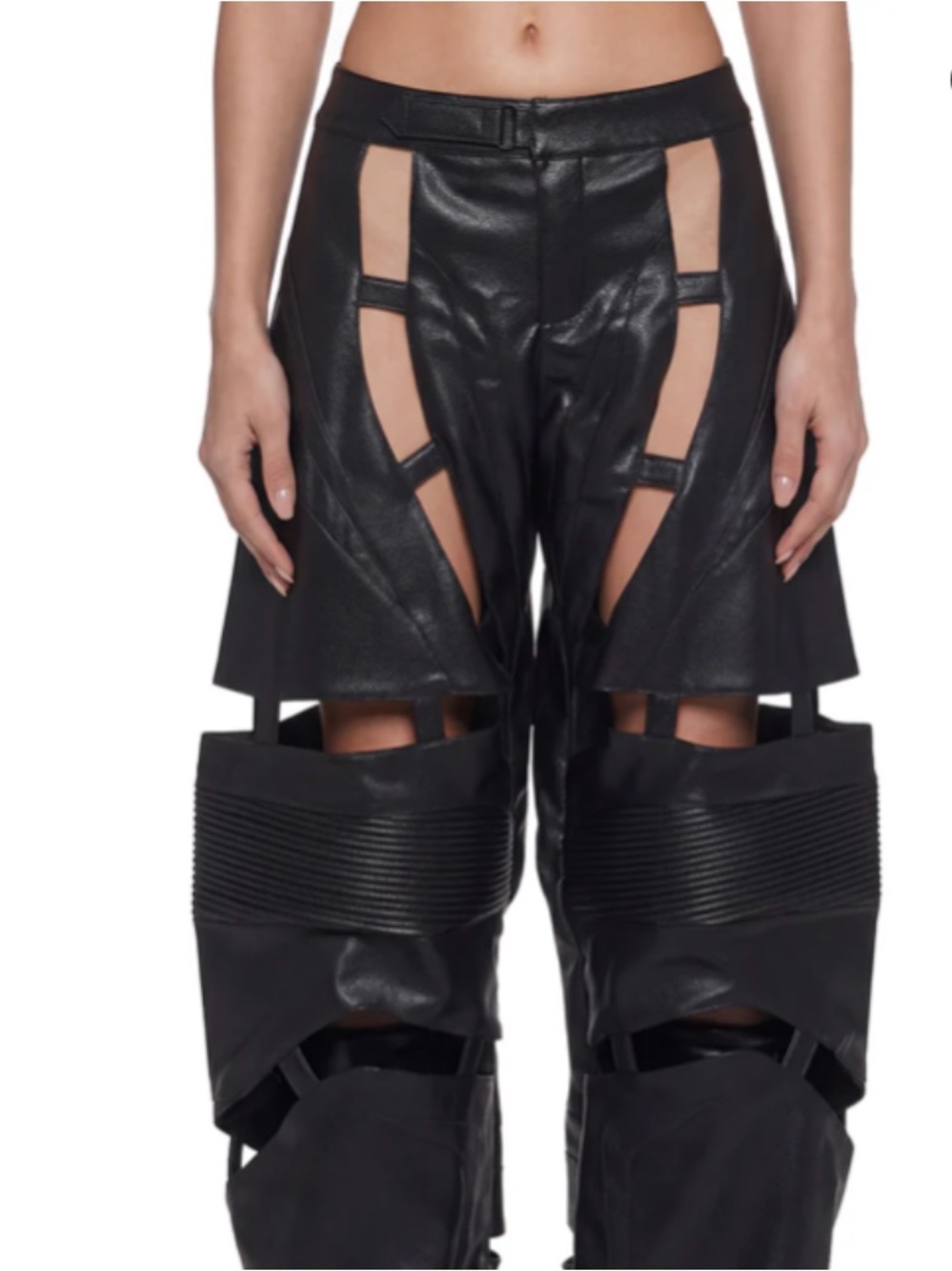 NAMILiA | Black Leather Octane Moto Pants Size Medium NWT